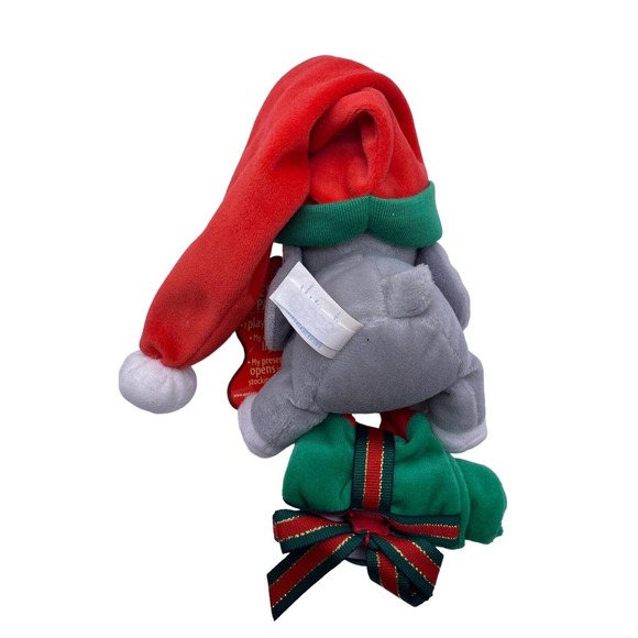 Vintage Sad Eye Sam Christmas Stuffed Plush Gray Long Hat Present RARE Applause - Picture 6 of 12